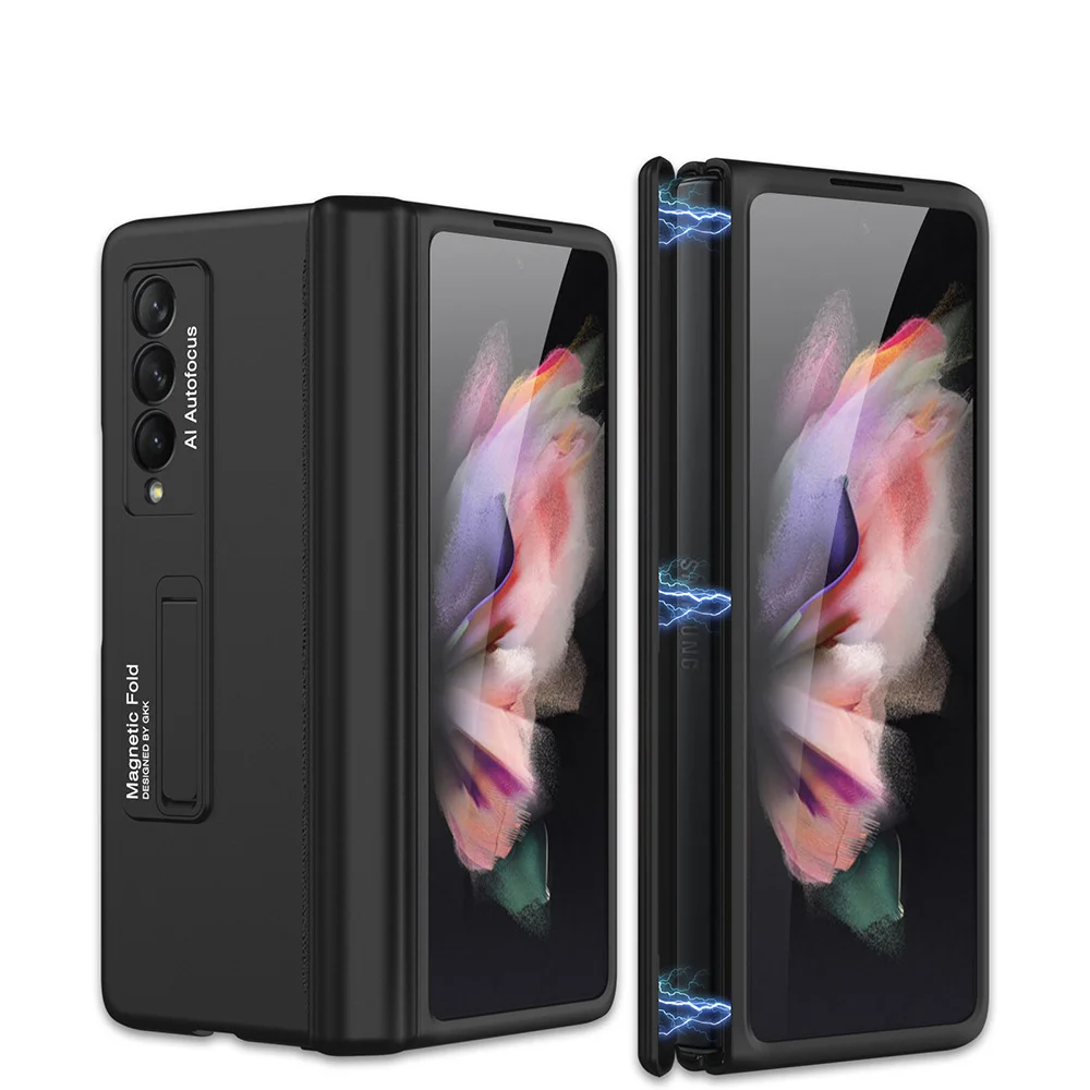 Hard Shell Case for Galaxy Z FOLD Series Magnetic Hinge Stand