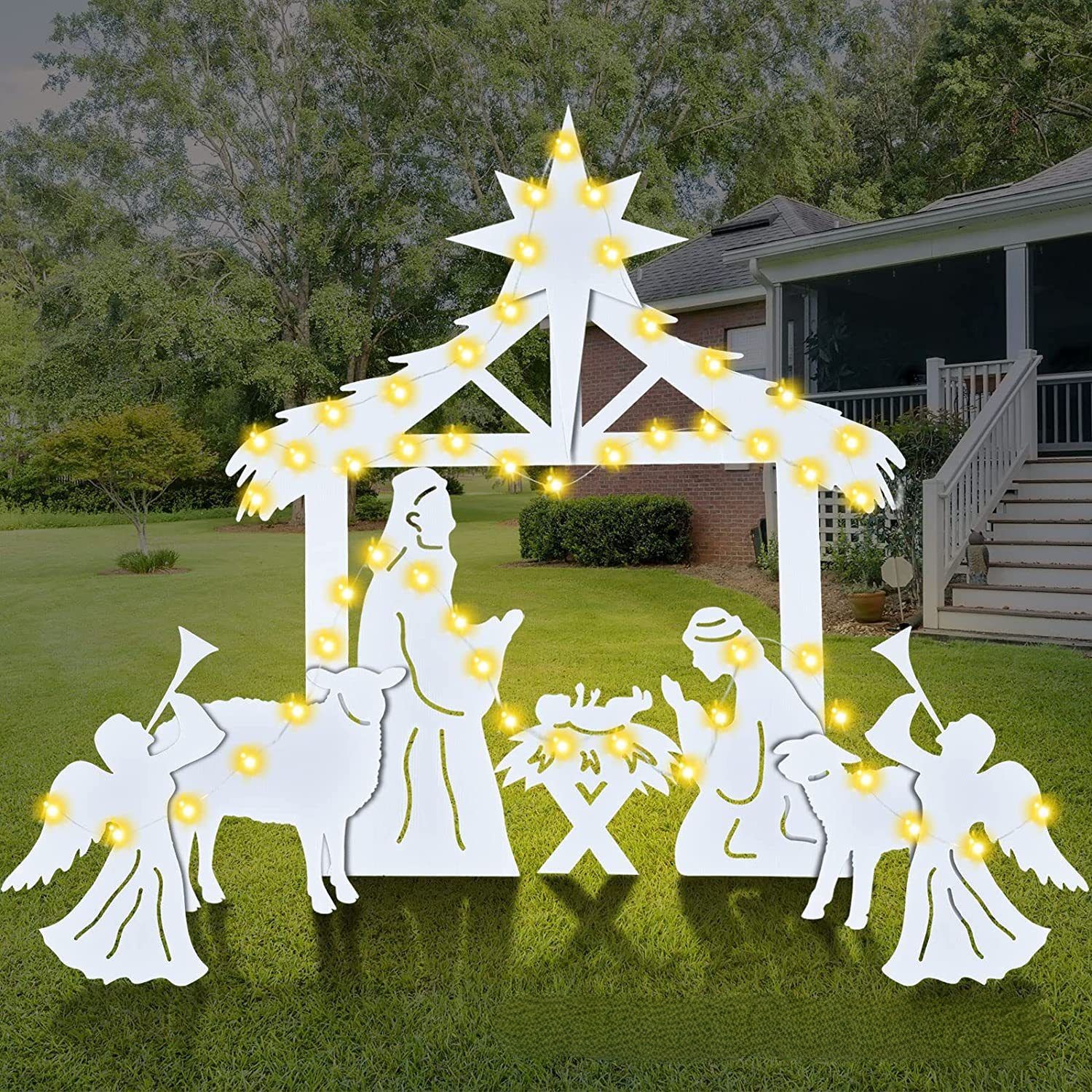 🎁Holy Night Outdoor Christmas Nativity Set – fishyoyo.com