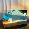 Simulated Ocean Landscape Resin Night Light Deep Sea Exploration Personalized Handmade Art Home Decor Gift