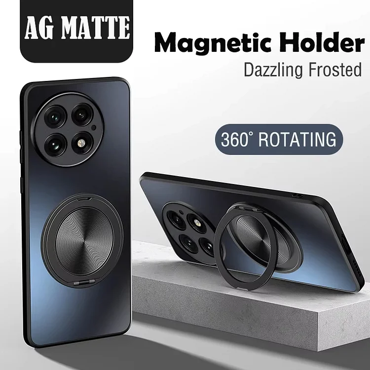 Hard Matte Ring Magnetic Protective Phone Case For Oneplus