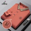 Long fashion casual business polo shirt
