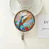 6pcs/set DIY Special-shaped Diamond Painting Wall-mounted Key Hook Kit (Hummingbird)