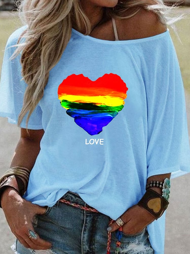 Bestdealfriday Colorful Heart Women's T-Shirt