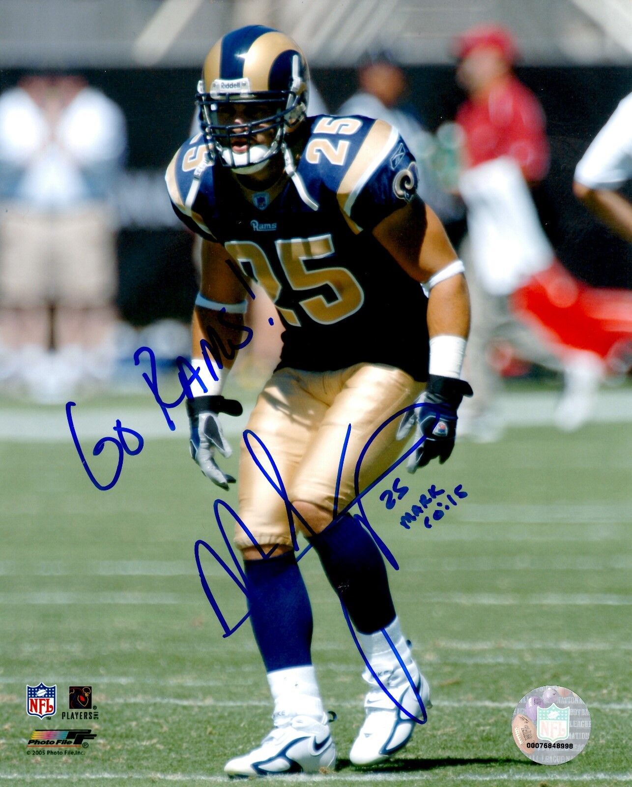 Autographed MIKE FURREY St Louis Rams 8x10 Photo Poster painting w/COA