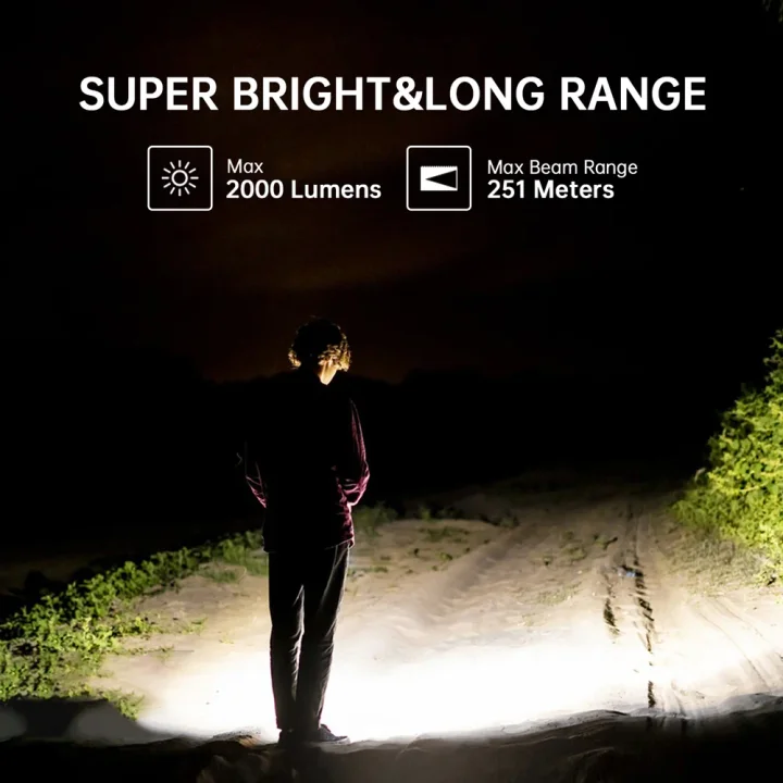 SOFIRN IF24 Rechargeable Flashlight - 2000 Lumens, Magnetic Base, Triple Light Source, Pocket EDC Light - View #4