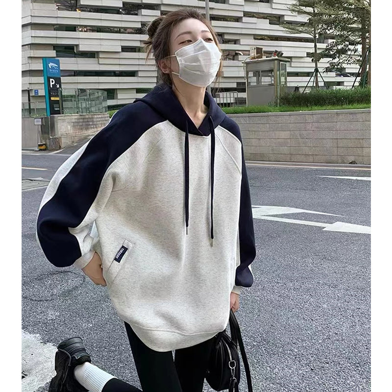 OLCooL 2024 Fall Fashion Raglan Thicken Oversized Hoodie olcool