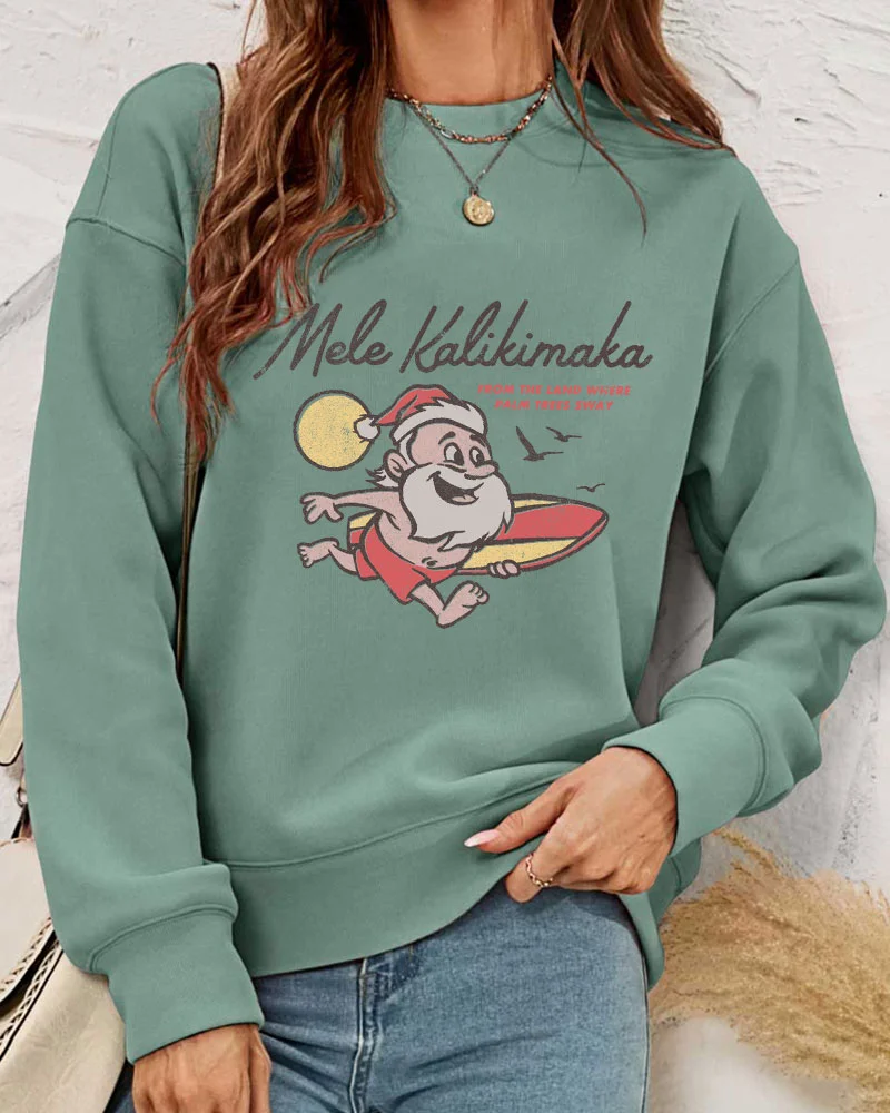 Mele Kalikimaka Hawaii Funny Christmas Sweatshirt