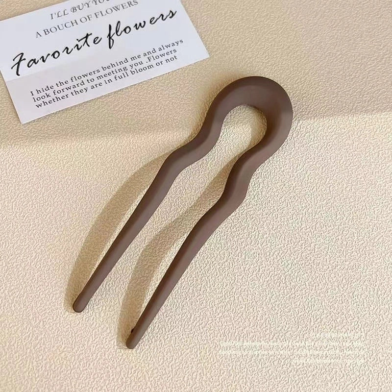 U-shaped Hairpin Women’s High-end Antique Style New Chinese Style Hair Hair Hairpin Headwear Simple Modern Daily Fixed Hairpin