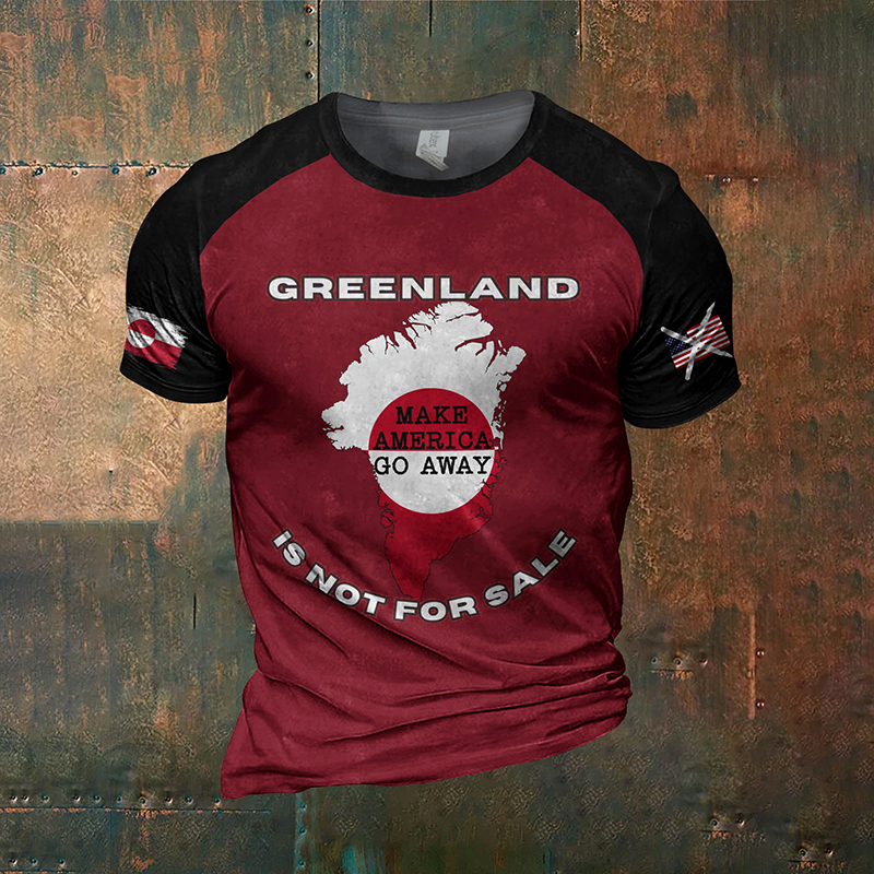 Greenland Is Not For Sale Maga Print Men's Short-sleeve T-shirt artswardrobe