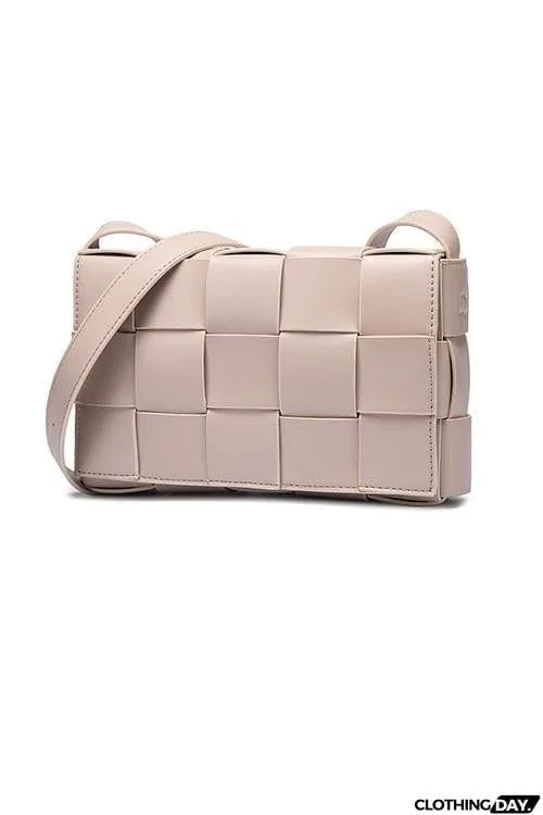 Weave Square Crossbody Bag