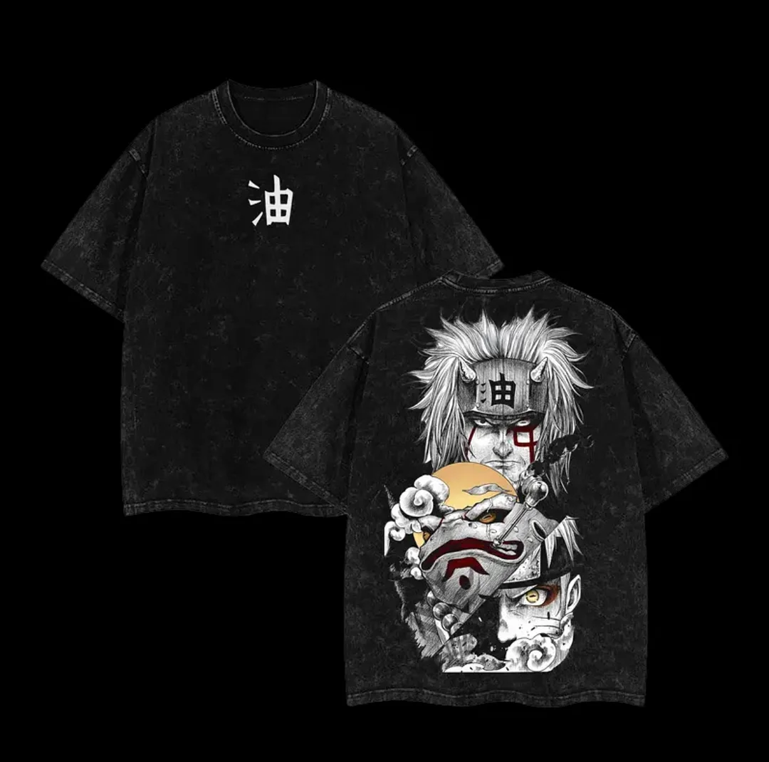 Naruto Printed Unisex Washed T-Shirt
