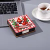 (US Local)5D DIY PU Cardinal Diamond Painting Notecard Box Gem Art Sticky Note Holder