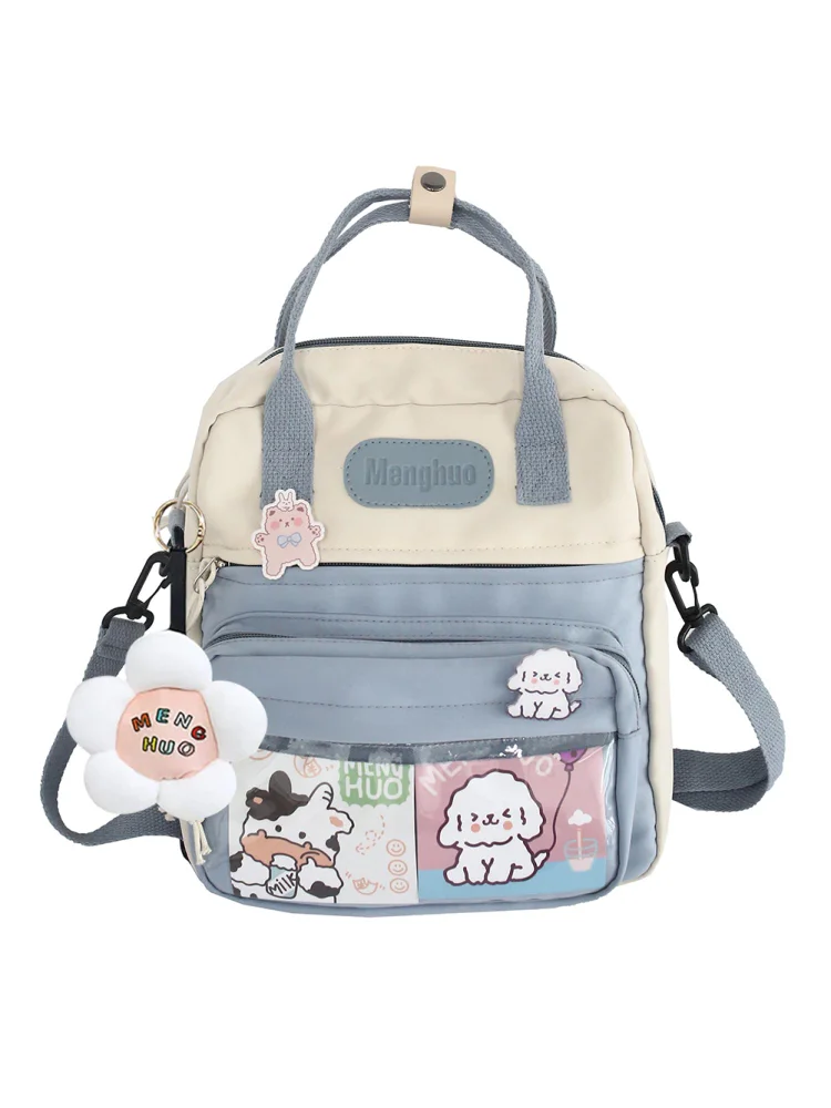 Casual Fashion Kawaii Backpack 10.23x9.44x3.54in for Outdoor Gift (Blue)