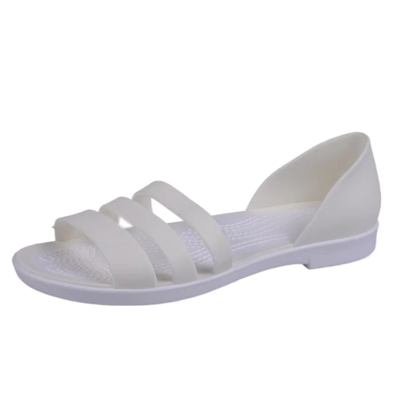 Women Summer Flat Sandals fashion Open-Toed Slides Slippers Candy Color Casual Beach Outdoot Female Ladies Jelly Shoes