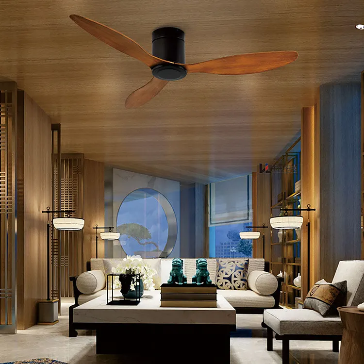 Walters Minimalist 3 Blades Black Ceiling Fan, &empty;132CM