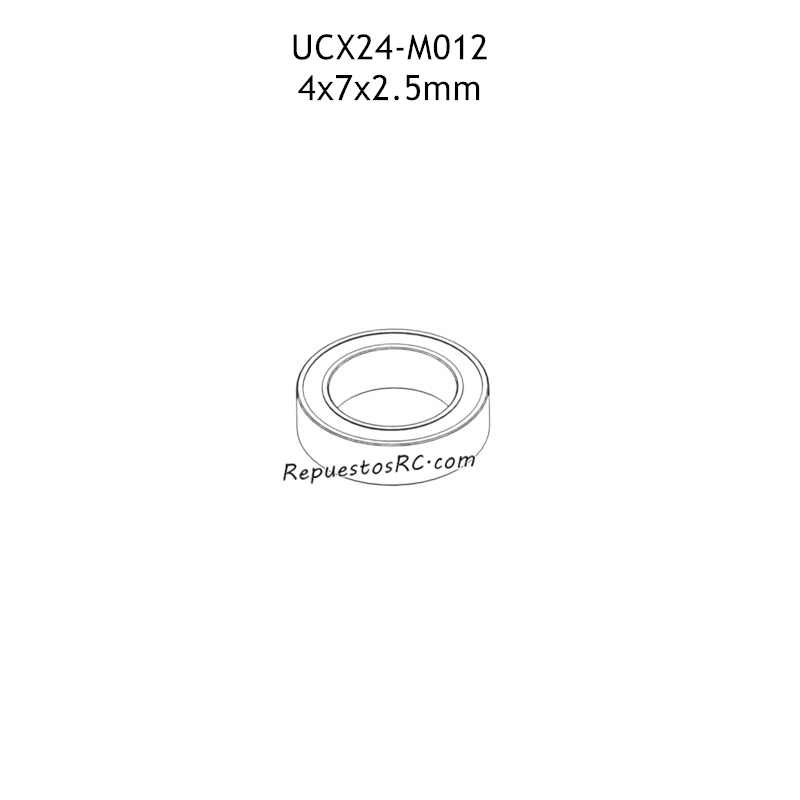 UDIRC UCX2401 Repuestos coches RC Rodamiento de bolas UCX24-M012