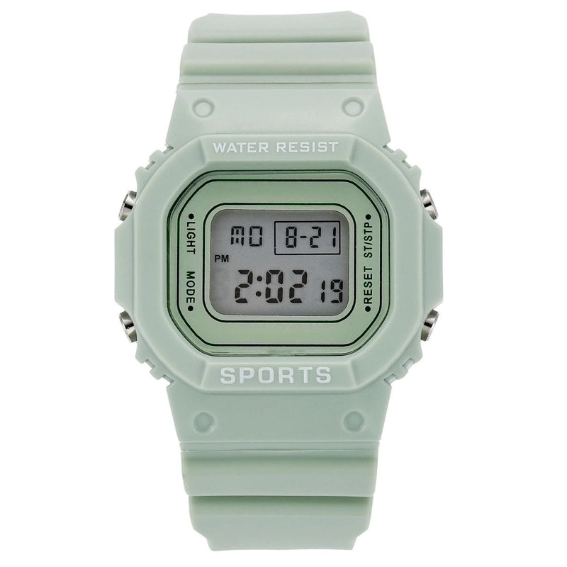 Casual Solid Color Buckle Electronic Men’s Watches