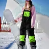 Women's High-performance Color-blocked Snow Salopettes by Inlyline