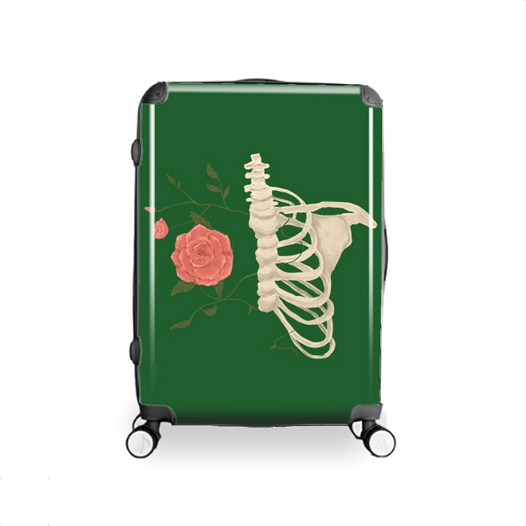 Roses Bloom On Bones, Flower Hardside Luggage