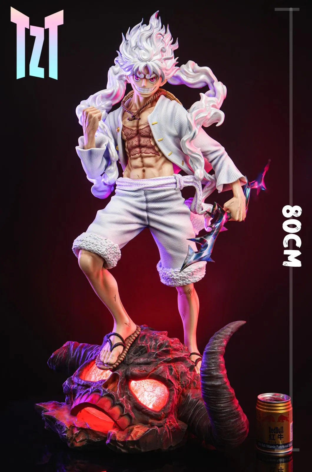 ONE PIECEフィギア 1/3 Scale Onigashima Series Nika Monkey D. Luffy with LED - ONE