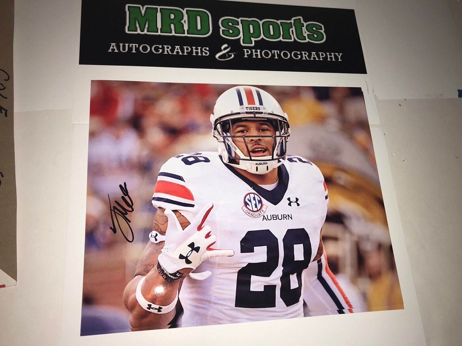 Tray Matthews Auburn Tigers hand signed autographed 8x10 football Photo Poster painting B