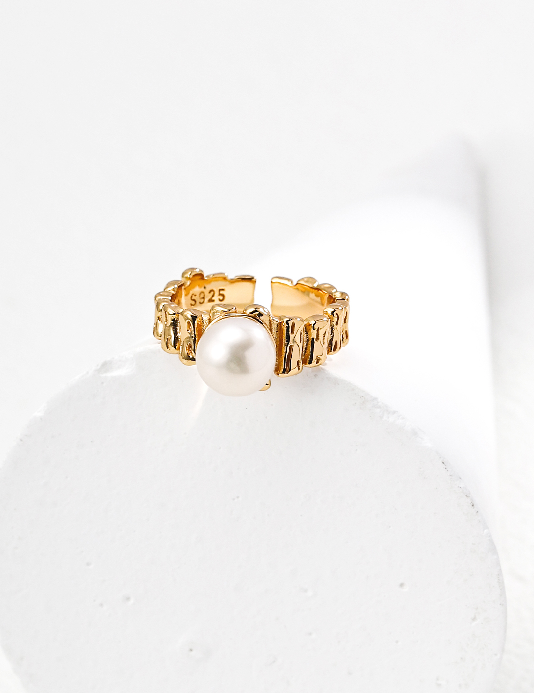 Natural Pearl Adjustable Ring