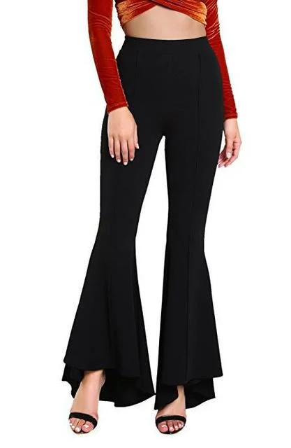 Fashion High Waist Bell Pants Flare Pants