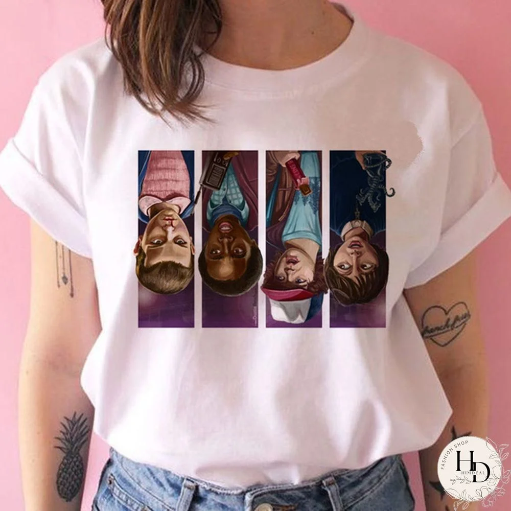 Stranger Things Season 3 T Shirt Women Upside Down Tshirt Eleven Female Graphic Grunge T-Shirt Femme Tee Shirts Funny Clothing
