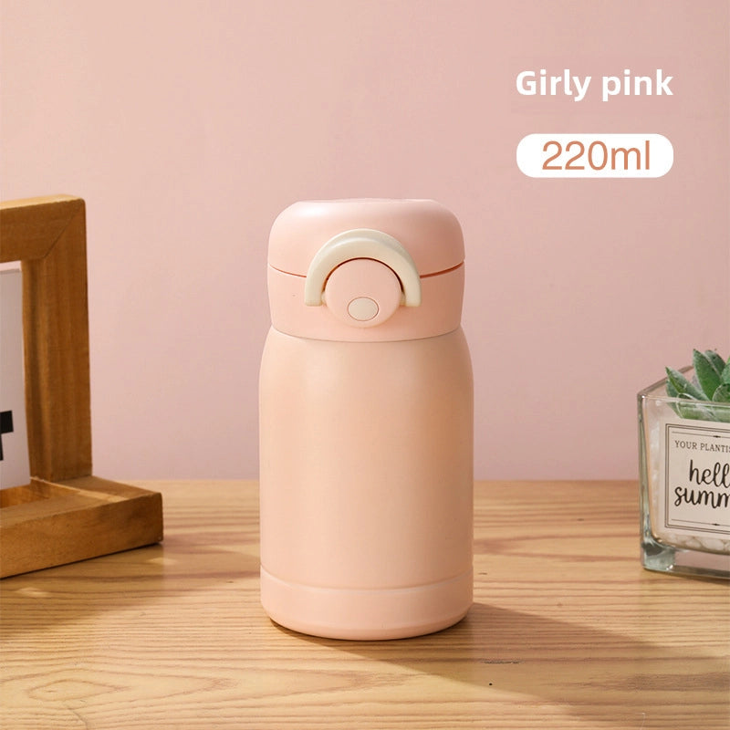 High-looking 304 Stainless Steel Vacuum Cup Simple Mini Pocket Cup Bounce Cup Portable Children Drinking Cup