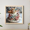 (40*40cm)Cat - Full Square Drill Diamond Painting