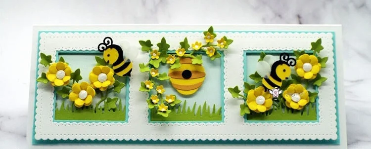 Piggy Craft metal cutting dies cut die mold Wave photo frame card Scrapbook paper craft knife mould blade punch stencils dies