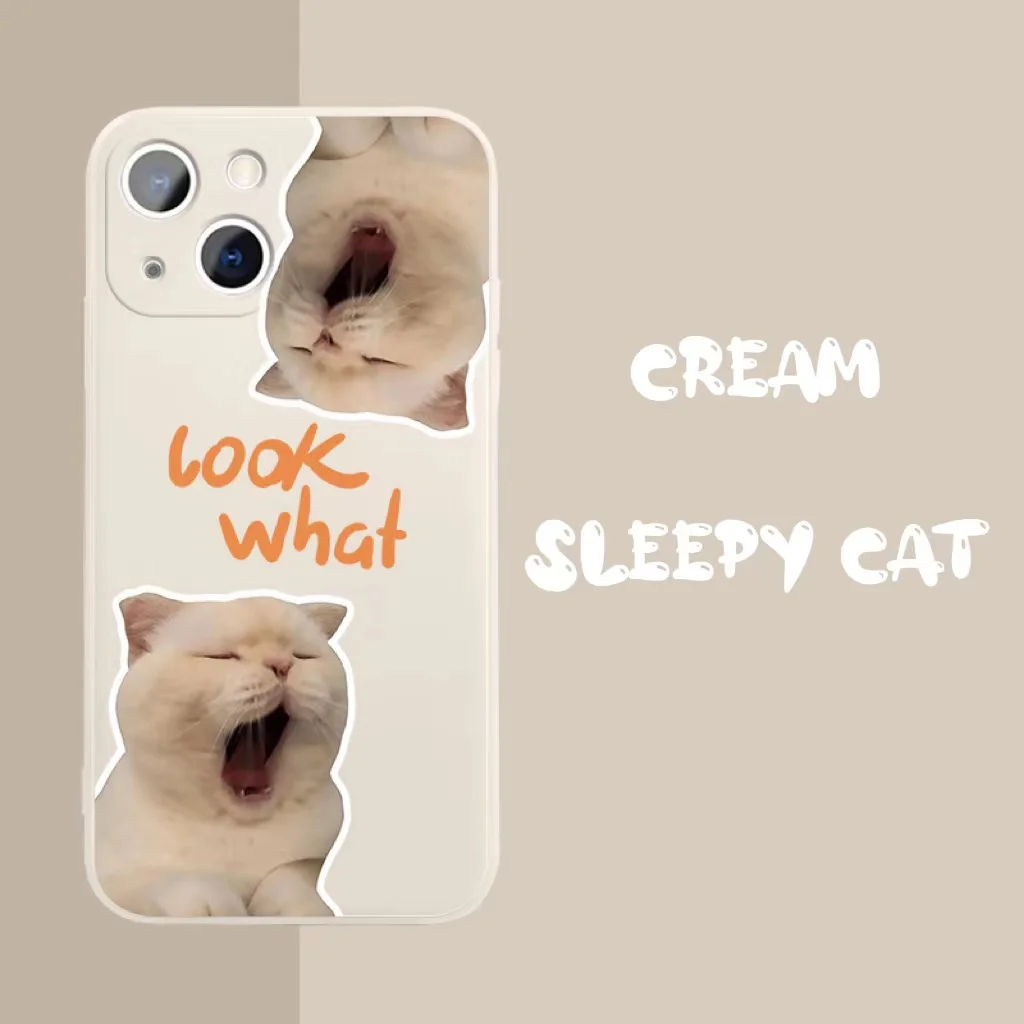 Look What Cat & Dog Funny Phone Case