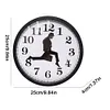 British Comedy Inspired Ministry of Silly Walk Wall Clock Silent Mute Clock