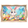 DIY Diamond Painting Wooden Tray Food Tray with Handle Living Room Decoration Easter Bunny Wooden Tray Kit