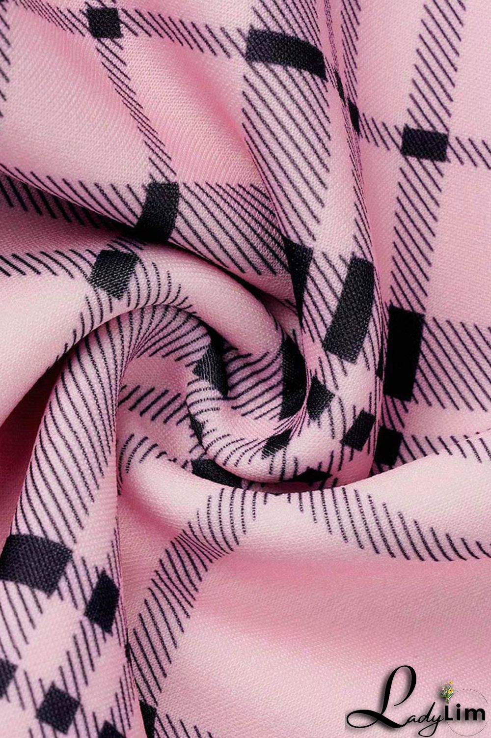 Pink Fashion Casual Print Patchwork Long Sleeve Two Pieces