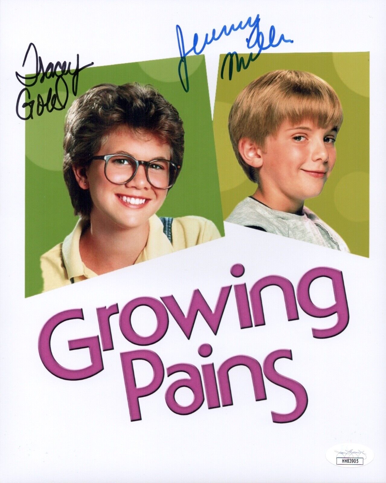 TRACEY GOLD & JEREMY MILLER Growing Pains Signed 8X10 Photo Poster painting Autograph JSA COA