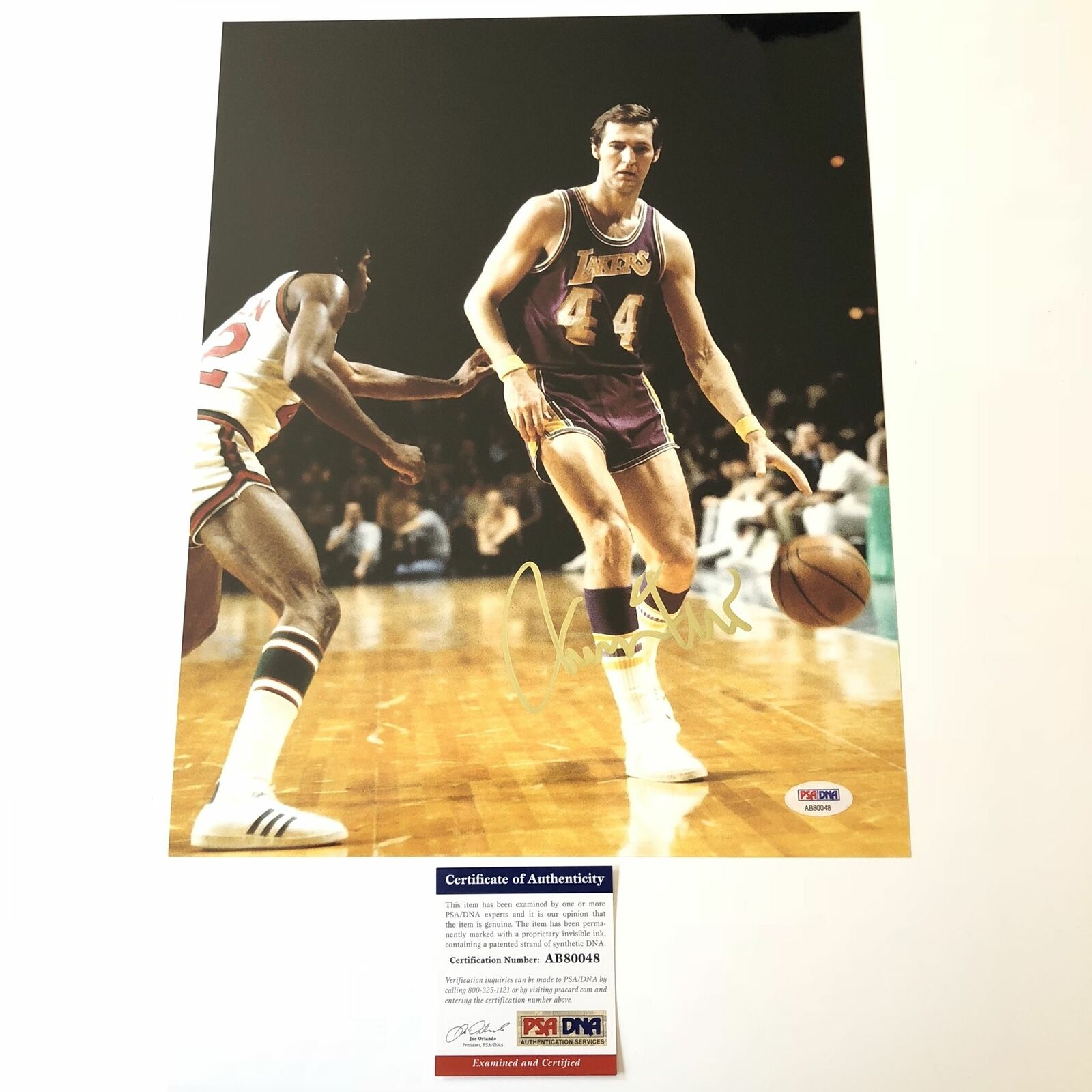 Jerry West signed 11x14 Photo Poster painting PSA/DNA Los Angeles Lakers Autographed