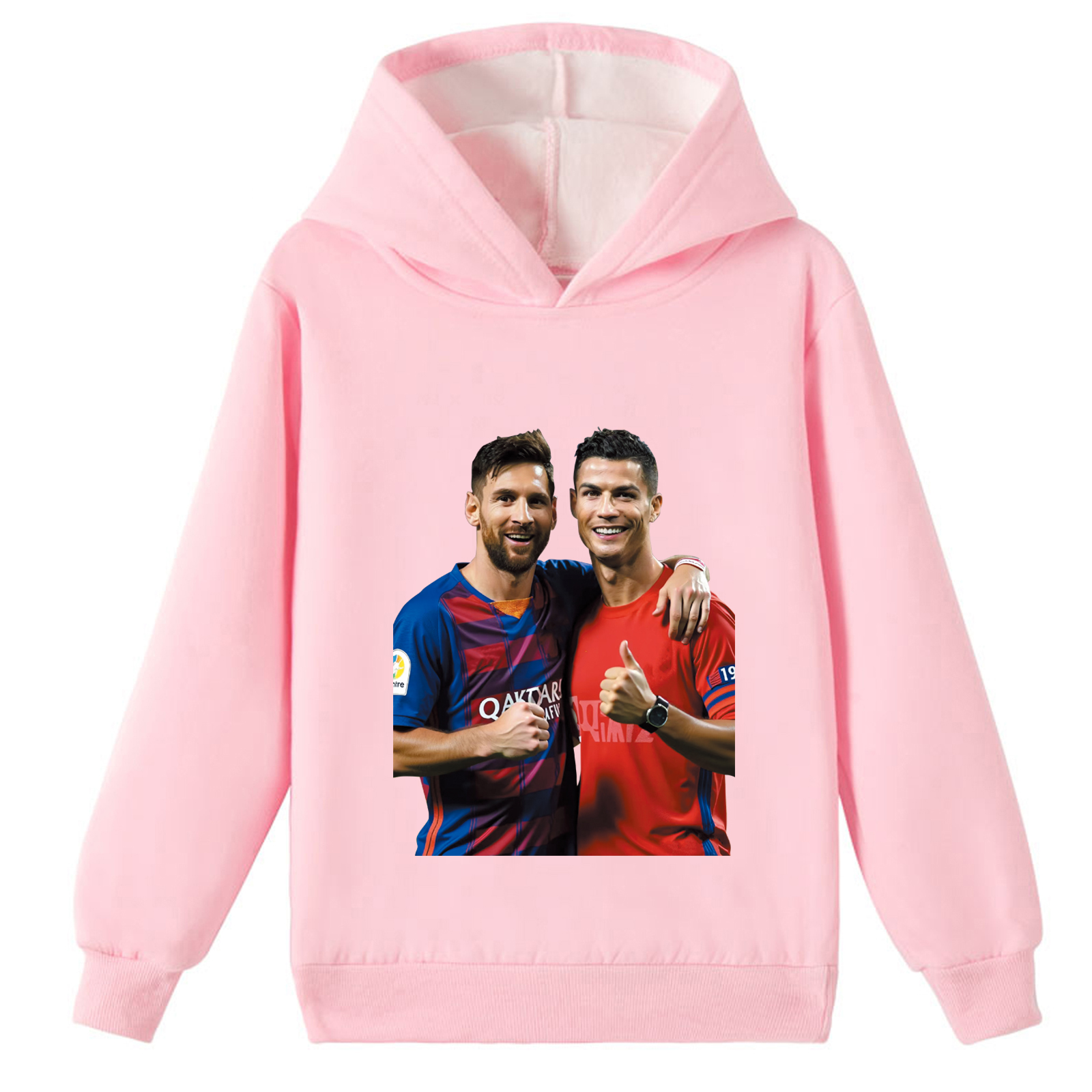 Mayoulove Unisex Cristiano Ronaldo Fleece Hoodie for Kids - Trendy Sportswear for Boys  Girls, Perfect Gift-Mayoulove