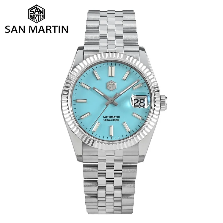 San Martin Jubilee Bracelet Retro Classic Luxury Watch SN058GX