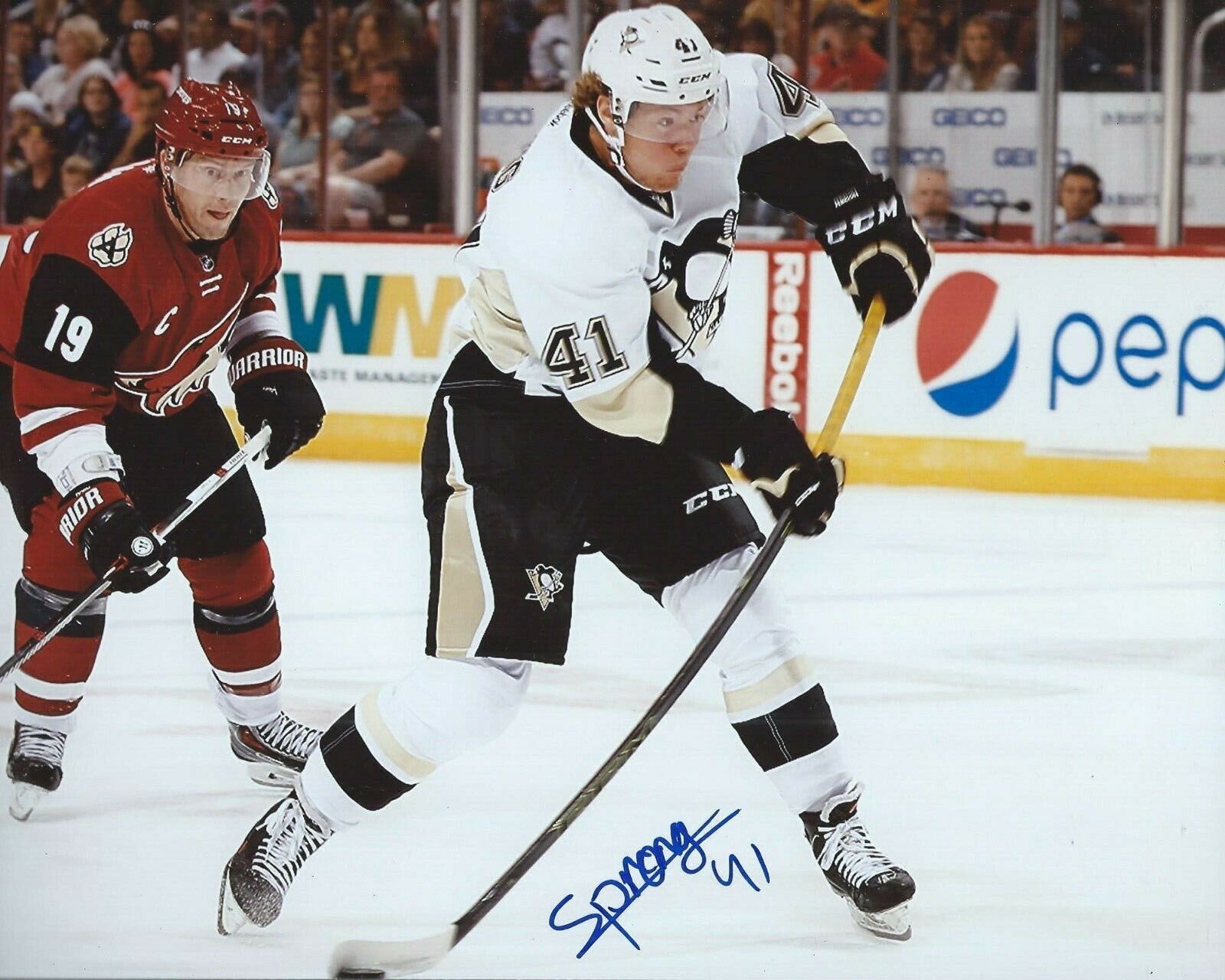 Daniel Sprong Signed 8×10 Photo Poster painting Pittsburgh Penguins Autographed COA B