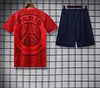 2025/2026 Psg Paris Pre-Match Training Red Shirt+Shorts 1:1 Thai Quality