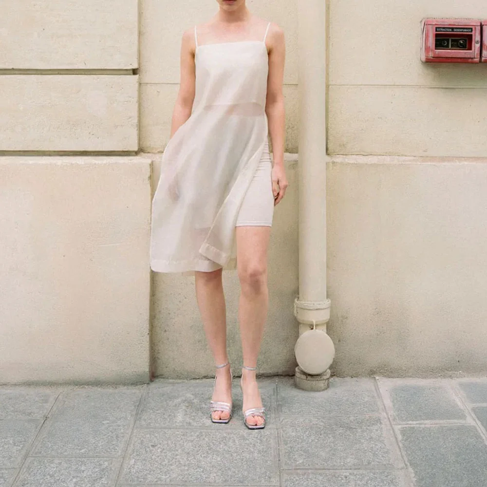 Silve Square Toe Wedge Heel Ankle Strap Women's Sandals with Buckle