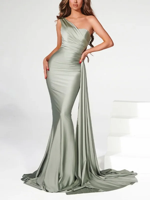 Off-The-Shoulder Solid Color Maxi Dress