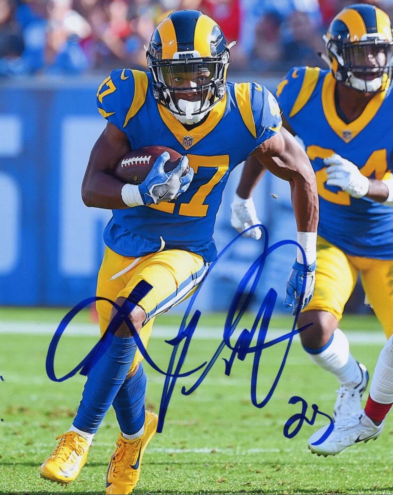 ~~ KEVIN PETERSON Authentic Hand-Signed LOS ANGELES RAMS