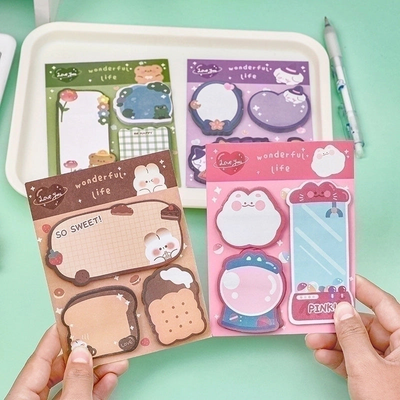 1 Set Cartoon Learning Paper Cute Sticky Note2