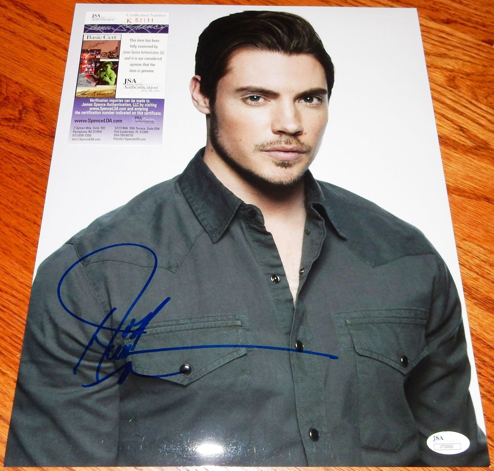 Josh Henderson Signed 11x14 Photo Poster painting JSA COA Full Auto Autograph Dallas Step Up HOT