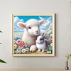 Diamond Painting-DIY Full Round Drill Easter Rabbit And Sheep