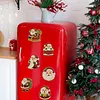 6PCS Santa Claus Series DIY Pearl Diamond Painting Christmas Fridge Magnets, Sparkling Rhinestone Refrigerator Magnet Craft Kit for Home Decor & Gifts