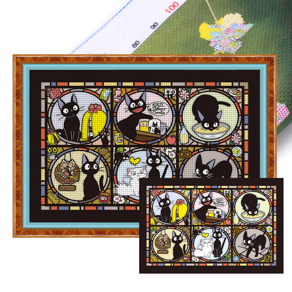 Kiki'S Delivery Service 11CT Stamped Cross Stitch 60*45CM