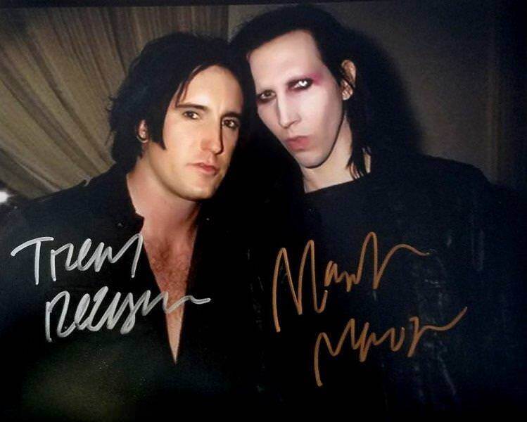 REPRINT - TRENT REZNOR - MARILYN MANSON Autographed Signed 8 x 10 Photo Poster painting Poster